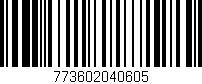 Código de barras (EAN, GTIN, SKU, ISBN): '773602040605'
