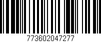 Código de barras (EAN, GTIN, SKU, ISBN): '773602047277'
