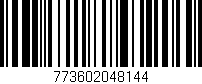 Código de barras (EAN, GTIN, SKU, ISBN): '773602048144'