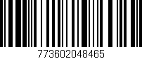 Código de barras (EAN, GTIN, SKU, ISBN): '773602048465'
