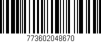 Código de barras (EAN, GTIN, SKU, ISBN): '773602048670'