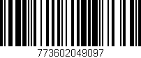 Código de barras (EAN, GTIN, SKU, ISBN): '773602049097'