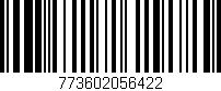 Código de barras (EAN, GTIN, SKU, ISBN): '773602056422'