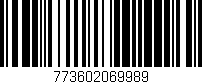 Código de barras (EAN, GTIN, SKU, ISBN): '773602069989'