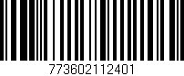 Código de barras (EAN, GTIN, SKU, ISBN): '773602112401'