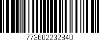 Código de barras (EAN, GTIN, SKU, ISBN): '773602232840'
