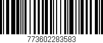 Código de barras (EAN, GTIN, SKU, ISBN): '773602283583'