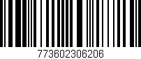 Código de barras (EAN, GTIN, SKU, ISBN): '773602306206'