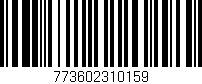 Código de barras (EAN, GTIN, SKU, ISBN): '773602310159'
