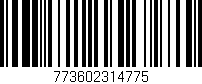 Código de barras (EAN, GTIN, SKU, ISBN): '773602314775'