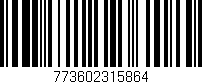 Código de barras (EAN, GTIN, SKU, ISBN): '773602315864'