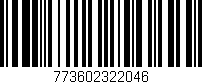 Código de barras (EAN, GTIN, SKU, ISBN): '773602322046'