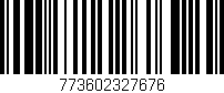 Código de barras (EAN, GTIN, SKU, ISBN): '773602327676'