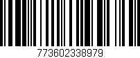 Código de barras (EAN, GTIN, SKU, ISBN): '773602338979'
