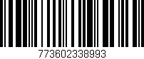 Código de barras (EAN, GTIN, SKU, ISBN): '773602338993'