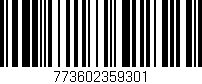 Código de barras (EAN, GTIN, SKU, ISBN): '773602359301'