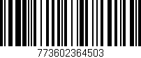 Código de barras (EAN, GTIN, SKU, ISBN): '773602364503'