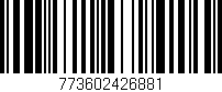Código de barras (EAN, GTIN, SKU, ISBN): '773602426881'