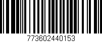 Código de barras (EAN, GTIN, SKU, ISBN): '773602440153'