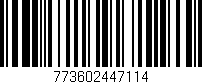Código de barras (EAN, GTIN, SKU, ISBN): '773602447114'