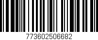 Código de barras (EAN, GTIN, SKU, ISBN): '773602506682'