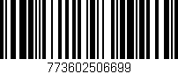 Código de barras (EAN, GTIN, SKU, ISBN): '773602506699'