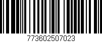 Código de barras (EAN, GTIN, SKU, ISBN): '773602507023'