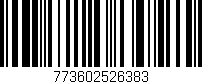 Código de barras (EAN, GTIN, SKU, ISBN): '773602526383'