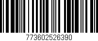 Código de barras (EAN, GTIN, SKU, ISBN): '773602526390'