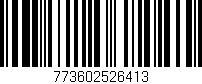 Código de barras (EAN, GTIN, SKU, ISBN): '773602526413'