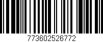 Código de barras (EAN, GTIN, SKU, ISBN): '773602526772'