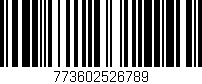 Código de barras (EAN, GTIN, SKU, ISBN): '773602526789'