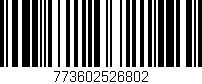 Código de barras (EAN, GTIN, SKU, ISBN): '773602526802'