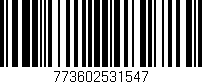 Código de barras (EAN, GTIN, SKU, ISBN): '773602531547'