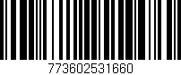 Código de barras (EAN, GTIN, SKU, ISBN): '773602531660'