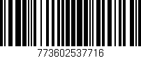 Código de barras (EAN, GTIN, SKU, ISBN): '773602537716'