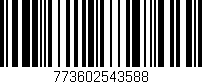 Código de barras (EAN, GTIN, SKU, ISBN): '773602543588'