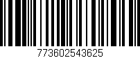 Código de barras (EAN, GTIN, SKU, ISBN): '773602543625'