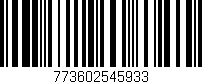 Código de barras (EAN, GTIN, SKU, ISBN): '773602545933'