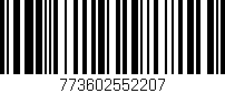 Código de barras (EAN, GTIN, SKU, ISBN): '773602552207'