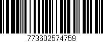 Código de barras (EAN, GTIN, SKU, ISBN): '773602574759'