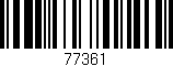 Código de barras (EAN, GTIN, SKU, ISBN): '77361'
