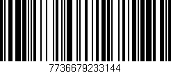 Código de barras (EAN, GTIN, SKU, ISBN): '7736679233144'