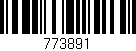 Código de barras (EAN, GTIN, SKU, ISBN): '773891'