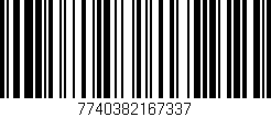 Código de barras (EAN, GTIN, SKU, ISBN): '7740382167337'