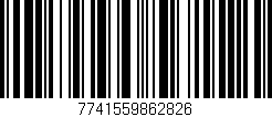 Código de barras (EAN, GTIN, SKU, ISBN): '7741559862826'