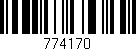 Código de barras (EAN, GTIN, SKU, ISBN): '774170'