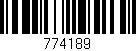 Código de barras (EAN, GTIN, SKU, ISBN): '774189'