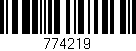 Código de barras (EAN, GTIN, SKU, ISBN): '774219'