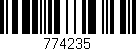 Código de barras (EAN, GTIN, SKU, ISBN): '774235'